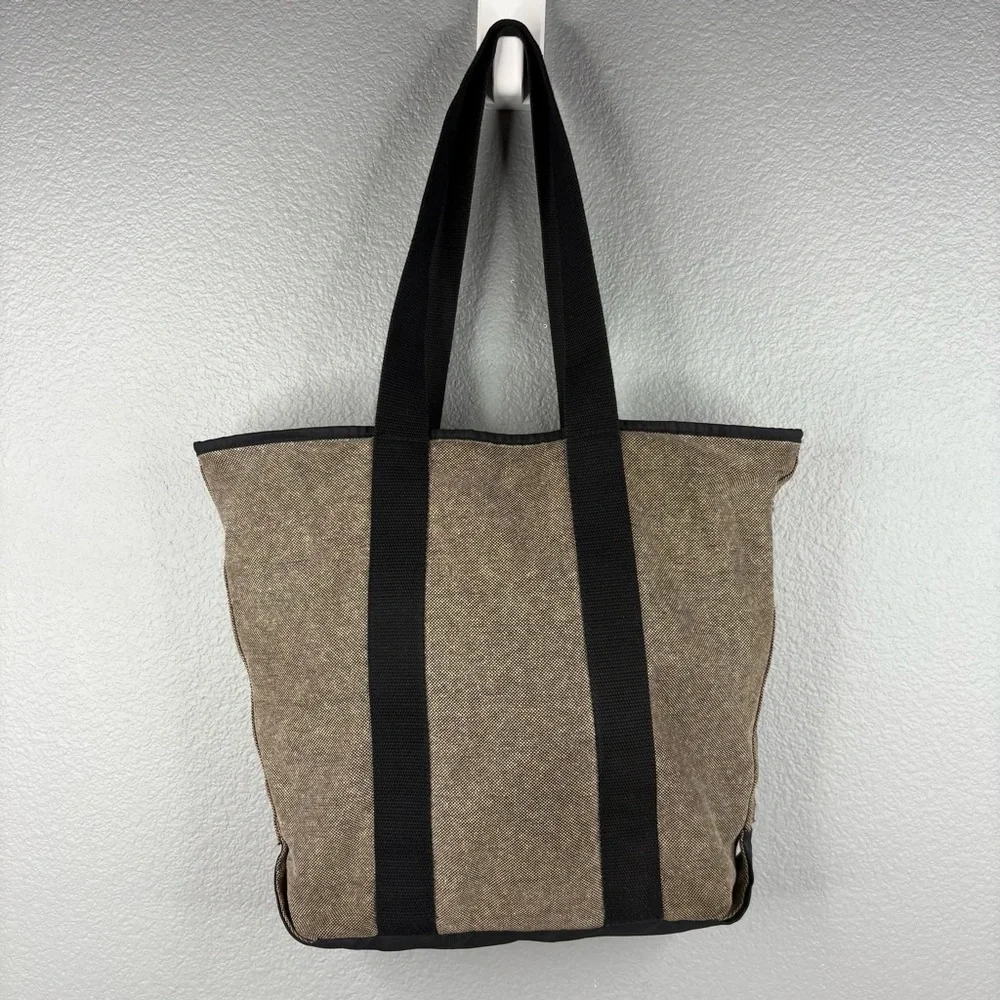 Timbuk2 Taupe Wool-Look Tote with Black Straps